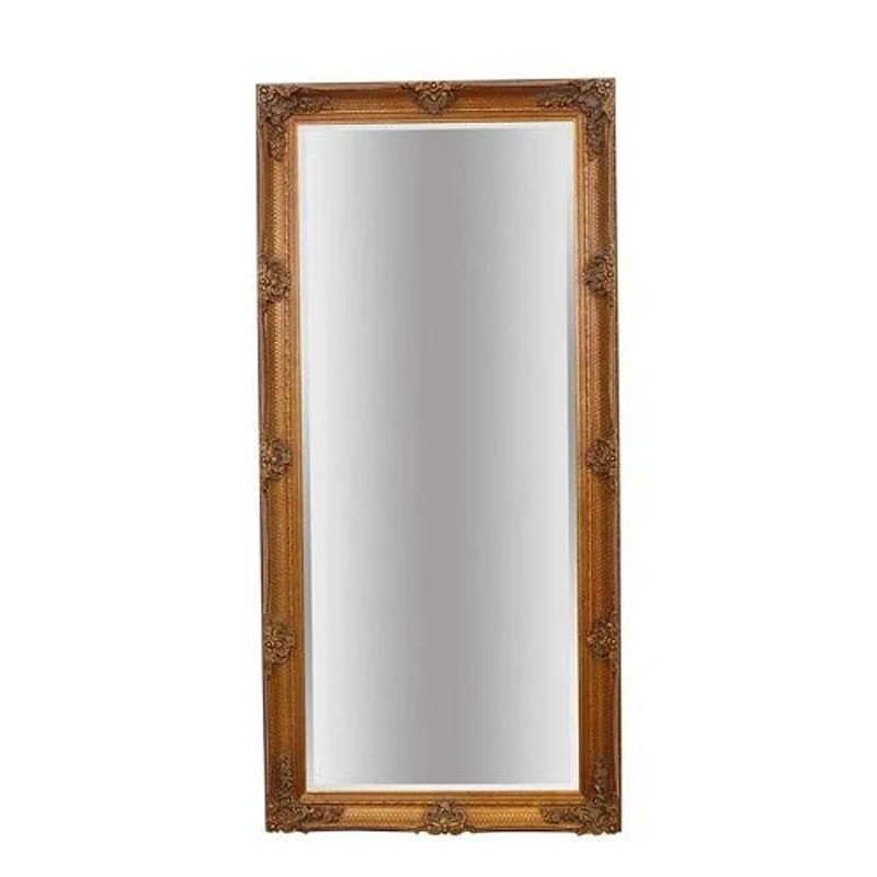 Barcelona Trading Large Gold Vintage Antique Style Shabby Chic Leaner/Wall Mirror, 168x79