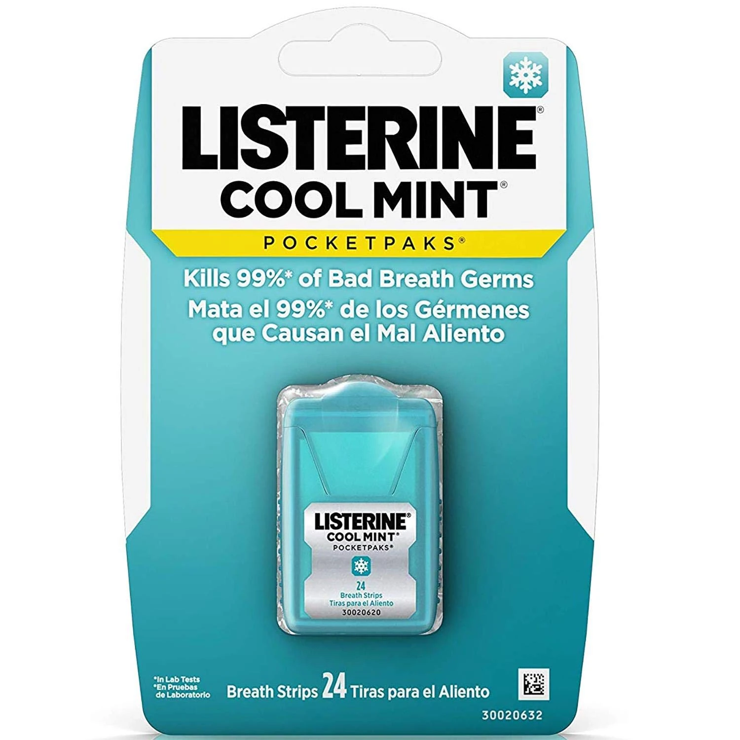 Listerine Pocketpaks Cool Mint Breath Strips, 24 Count