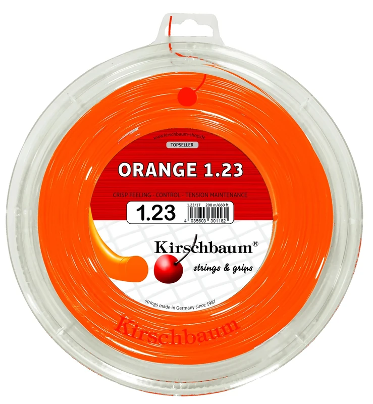 Kirschbaum Super Smash String Reel - Orange, 1.23 Mm