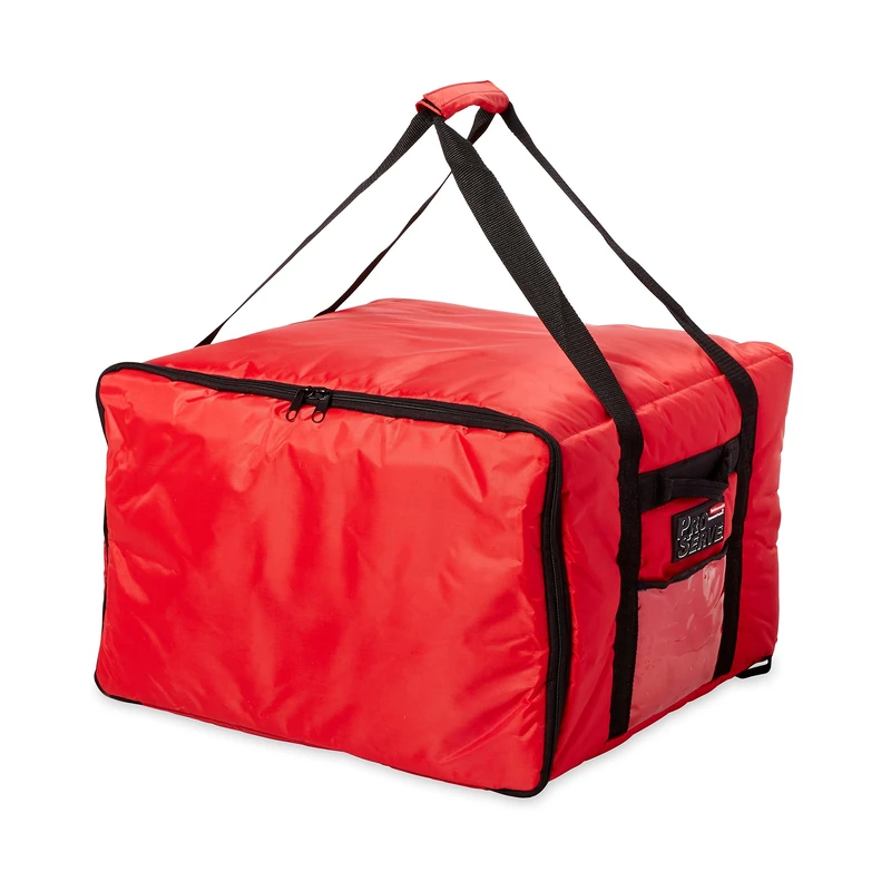 Rubbermaid FG9F3900RED Professional Large Pizza Catering Delivery Bag, Red