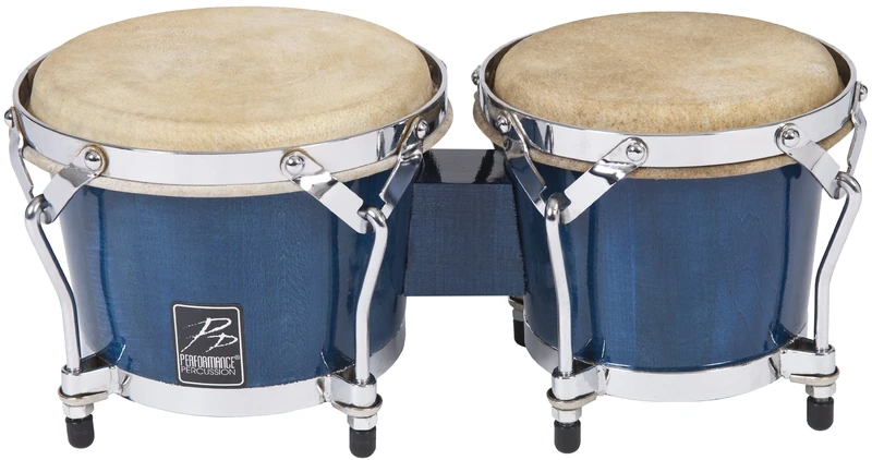 Performance Percussion PP5005 Bongos - Trans Blue Finish