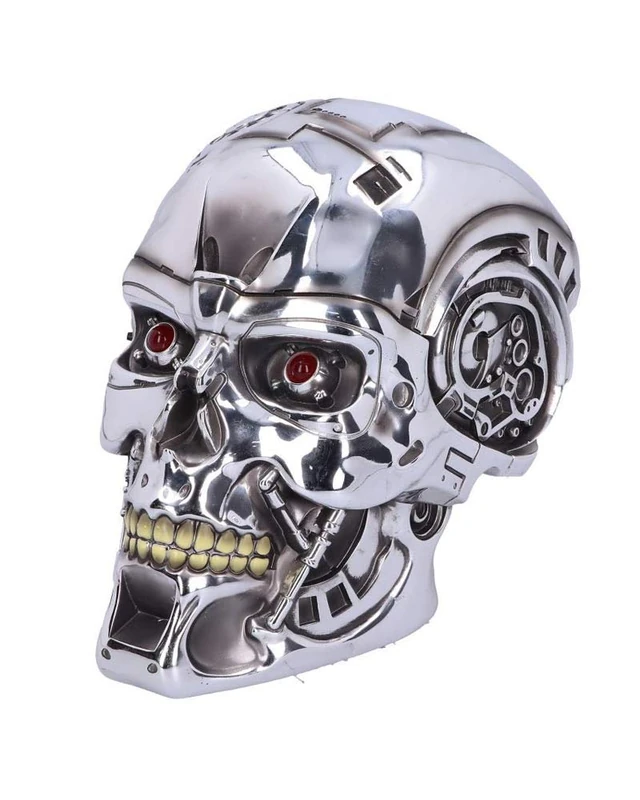 Nemesis Now Officially Licensed T-800 Terminator Head 23cm, Silver