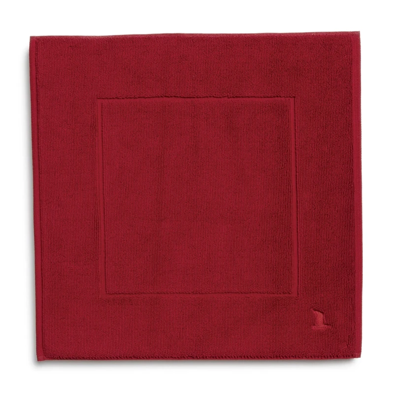 Möve Superwuschel bath mat 60 x 60 cm made of 100% cotton, ruby