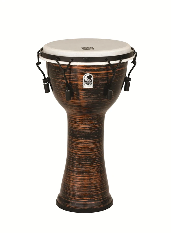 Toca 10-Inch Freestyle II Mechanically Tuned Synthetic Head Djembe - Spun Copper
