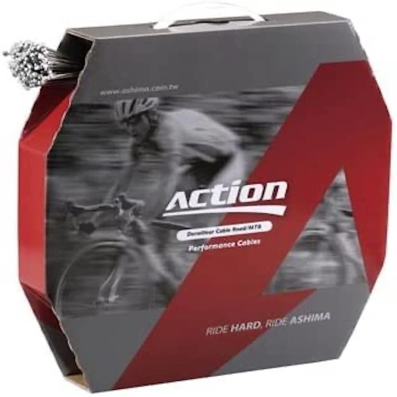 Ashima Action Gear Inner Cable Workshop (100 Pack) Gear Cable,Black