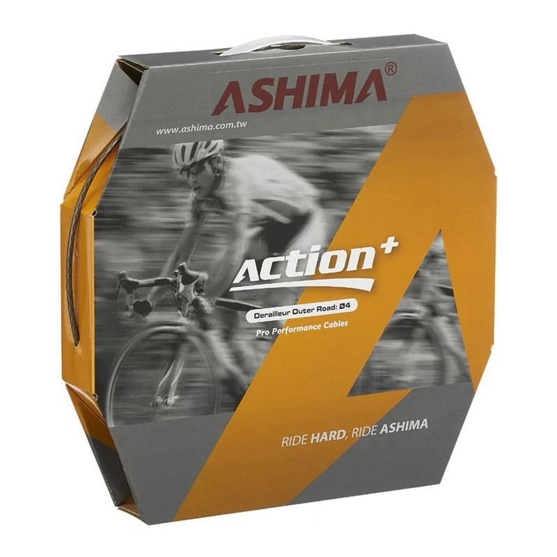 ASHIMA Box 50mt GUAINE ACTION+ SP Derailleur D4,5mm Black -