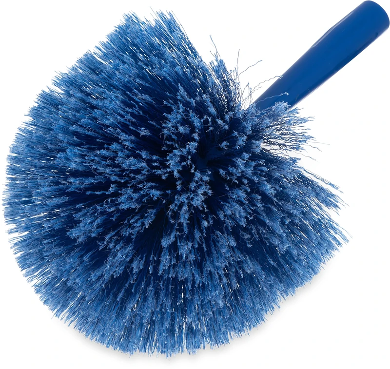 CFS Flo-Pac Plastic Round Duster With Soft Bristles, 9 Inches, Blue, (Pack of 12)