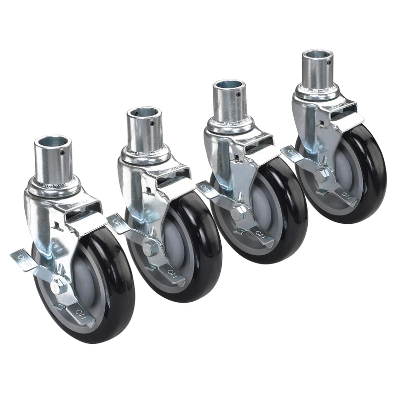 Krowne Metal Corp. 28-151S 5" Locking Shelving Caster - 4 / ST - Image 1