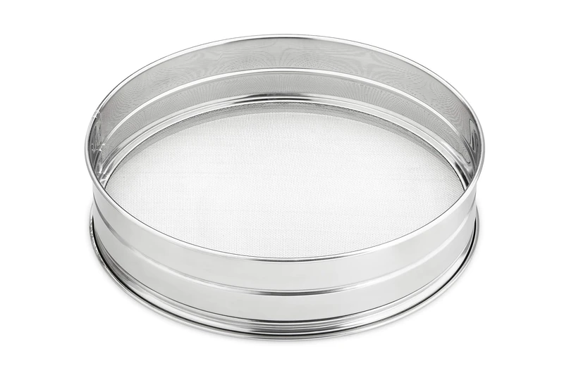 Thermohauser 8300003395 Large Sieve (Stainless Steel), Coarse, Mesh Width 6.0 x 6.0 mm, Diameter 35.0 cm - Image 1