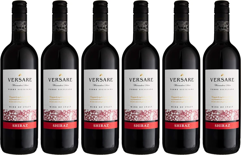 Versare Shiraz Red Wine, 75 cl - Case of 6 Bottles