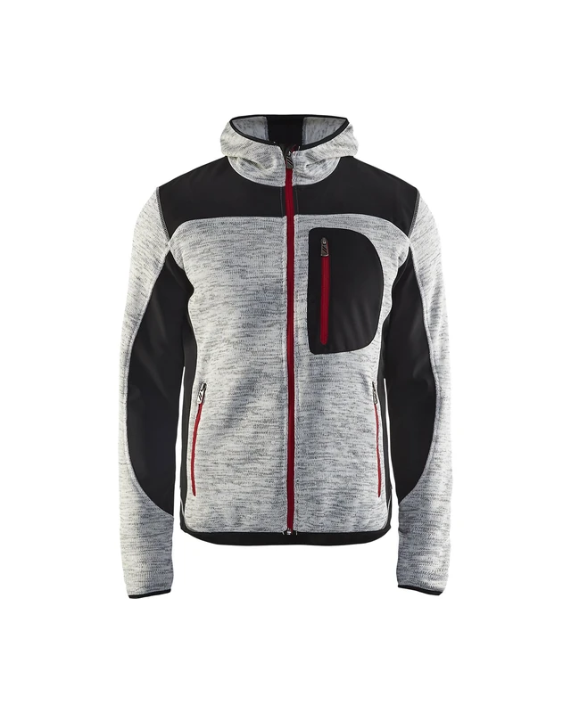 BLÅKLÄDER Knitted Sweater Men M Grey Melange/Black