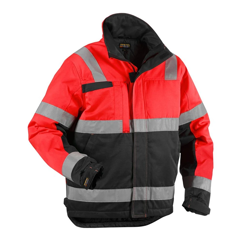 Blakläder 486218115599L Size Cl.2 Large "High Vis" Winter Jacket - Red/Black