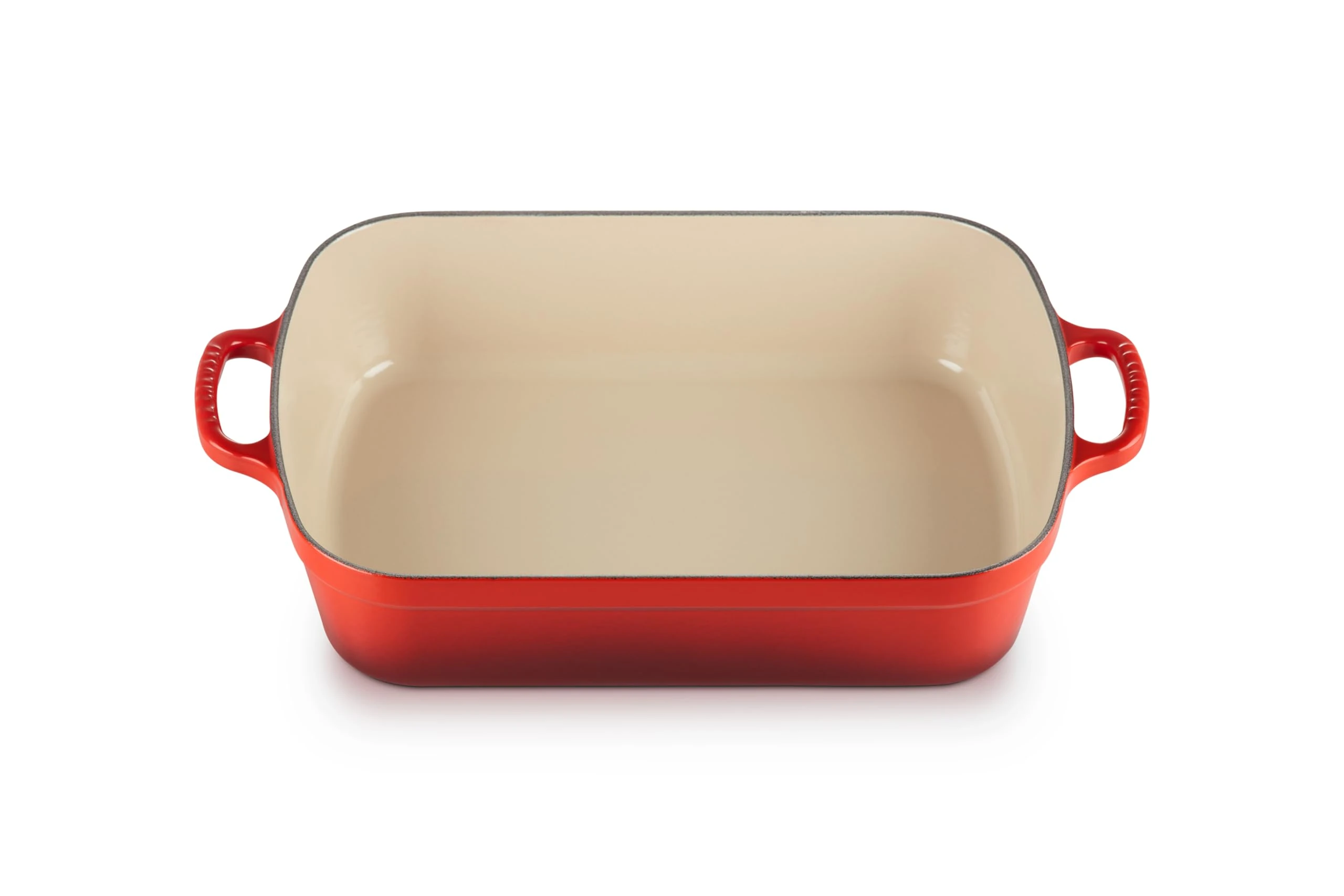 Le Creuset Signature Enamelled Cast Iron Rectangular Roasting Dish, 33 cm, 4.9 litres, Cerise, 20184330602422
