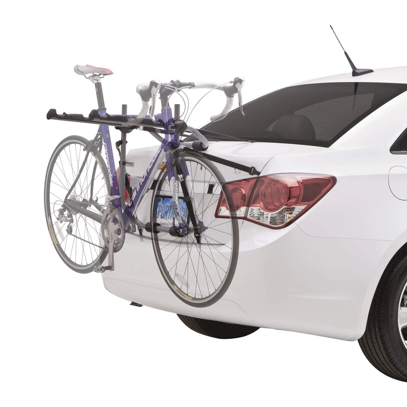 SportRack Back-up 3-Bike Trunk-Mounted Bike Rack – Adjustable Straps – Padding for Bikes and Vehicle – toll-Free Installation - Folds for Storage – 132 lb Weight Capacity