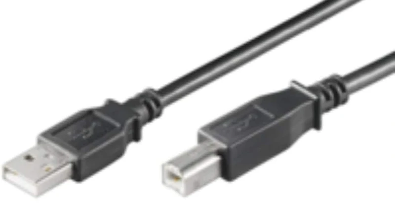 MicroConnect usbab1b USB A Cable USB B Male/Male Nickel Black USB2.0 A-B