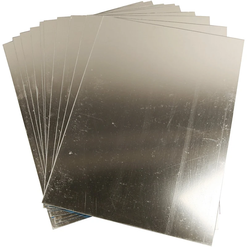 Plastic Mirror, sheet 29,5x21 cm, thickness 1,1 cm, 10sheets