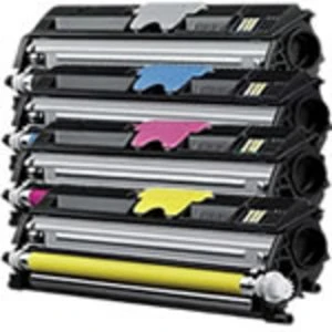PerfectPrint Compatible Toner Cartridge Replacement for OKI Okidata C110 C110n C130 C130N MC160N MC160 (Black/Cyan/Magenta/Yellow, 4-pack)