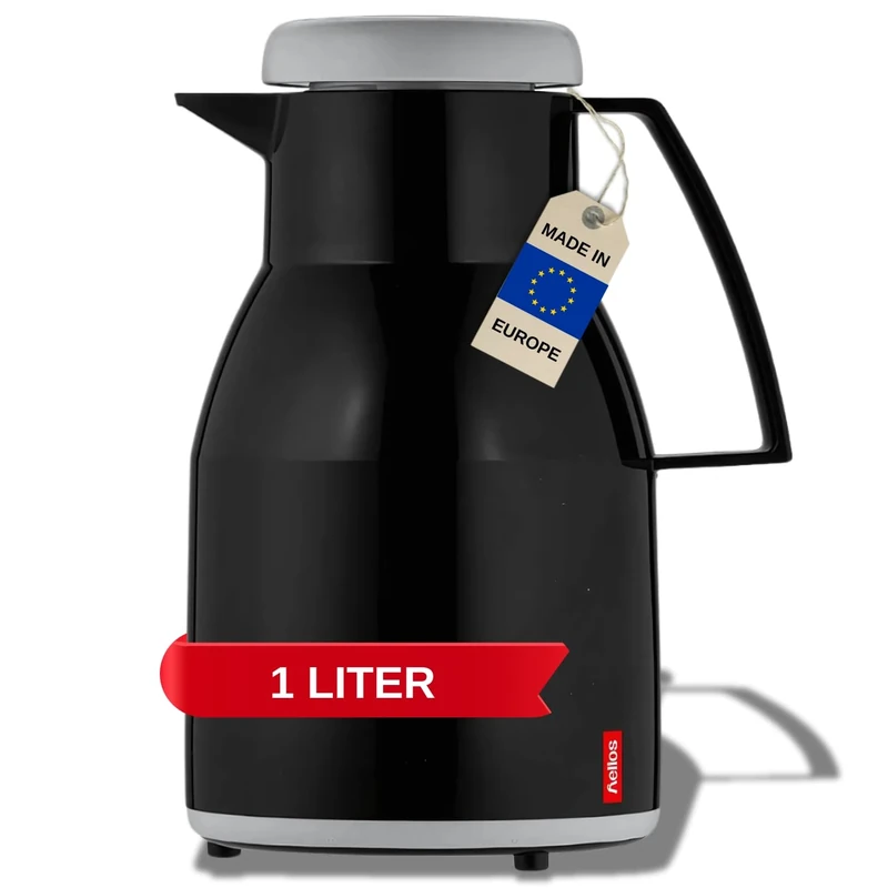 Helios Wash Vacuum Jug Black 1 Litre