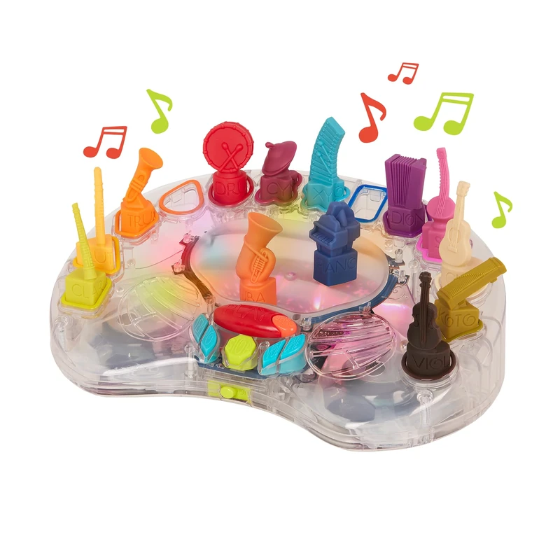 B. toys – B. Symphony Musical Toy Orchestra for 3+ Years – 13 Musical Instruments with Classical Music for Babies and Toddlers – Interactive Kids Music Toys with Lights and 15 Songs