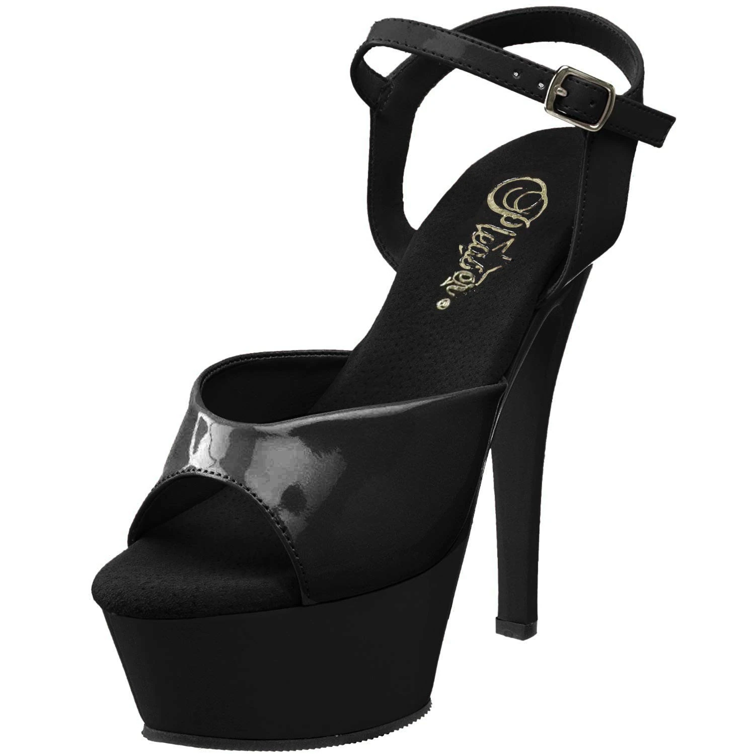 Pleaser KISS-209 Blk Pat/Blk UK 10 (EU 43)
