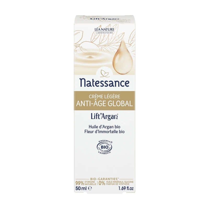 Lift'Argan Divine Light Emulsion Global Anti-Ageing Cream for 30 Years and Above 50 ml Pump Bottle - Image 1