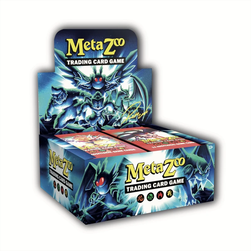 Gameqbatorlabs inc | MetaZoo Booster Display Box | Trading Card Game | Ages 13+ | 2 Players | 30-60 Minutes Playing Time