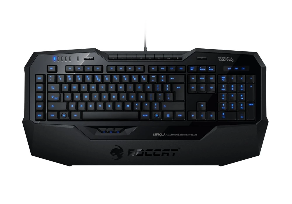 Roccat Isku Illuminated Gaming Keyboard UK Layout - Black