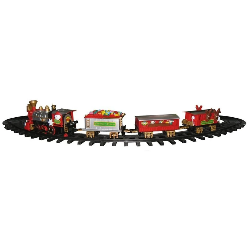 REILA Christmas Tree Train with Bracket and 3 Wagons