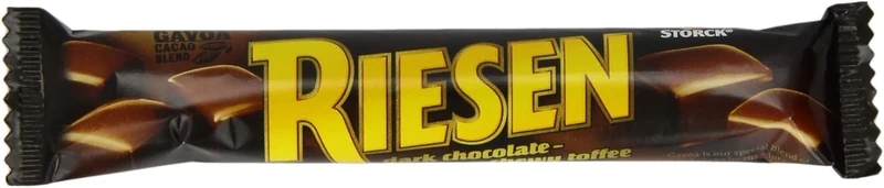 Riesen Dark Chocolate Covered Chewy Toffee, Individually Wrapped Classic Treats for Sharing, 45 g (Pack of 96)