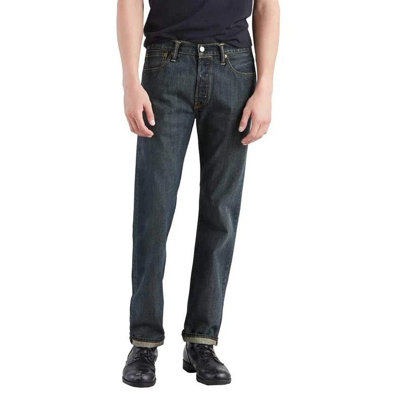 Levi's Men's 501 Original Fit Jeans, Dark Clean, 32W / 30L