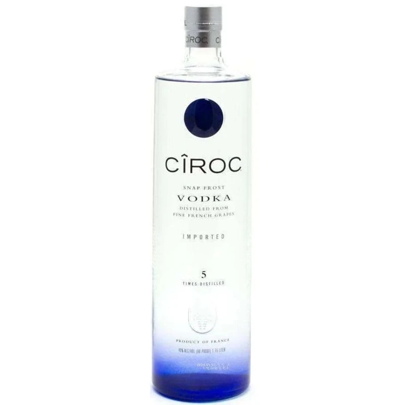 Ciroc Snap Frost Vodka | 40% vol | 1.75L | Premium Vodka Made from French Grapes | Fresh Citrus Taste | Distilled 5 Times | Cold Fermentation - Image 1