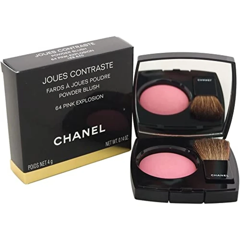 Chanel Joues Contraste Powder Blush for Women Number 64, Pink Explosion 4 g