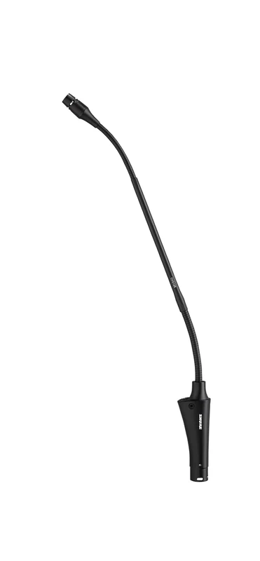 Shure Centraverse CVG Gooseneck Microphone - Black, Cardioid Condenser Mic with 12-inch Neck and Inline Preamplifier, Includes Windscreen & Mounting Flange (CVG12-B/C)