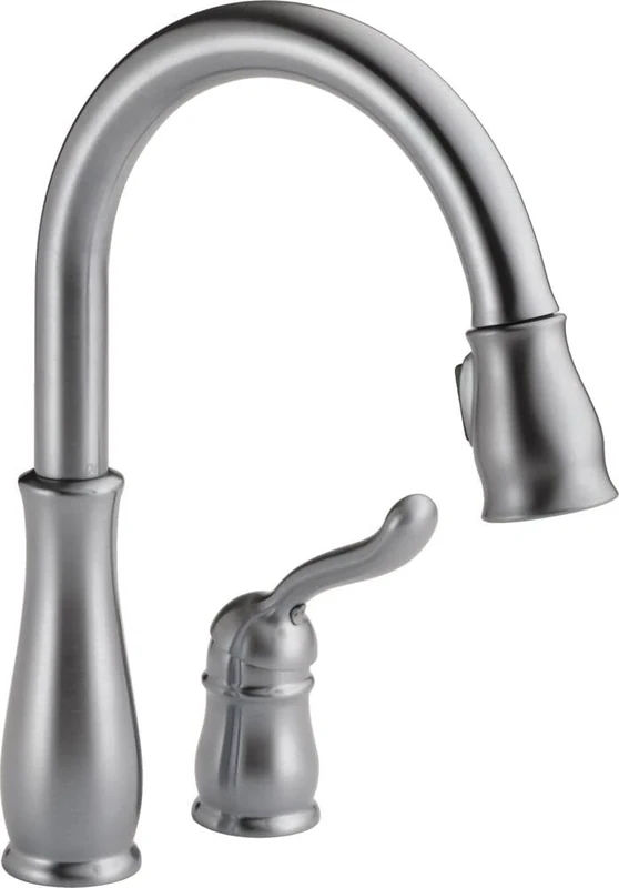 DELTA Faucet 978-AR-DST Leland Pull-Down, Arctic Stainless, 9.19 x 12.00 x 9.19 inches