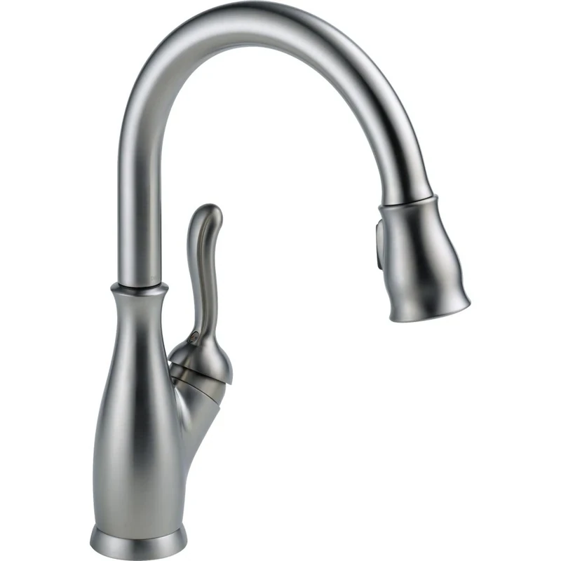 Delta Faucet 9178-DST Leland Single Handle Pull-Down Kitchen Faucet with Magnetic Docking, Chrome