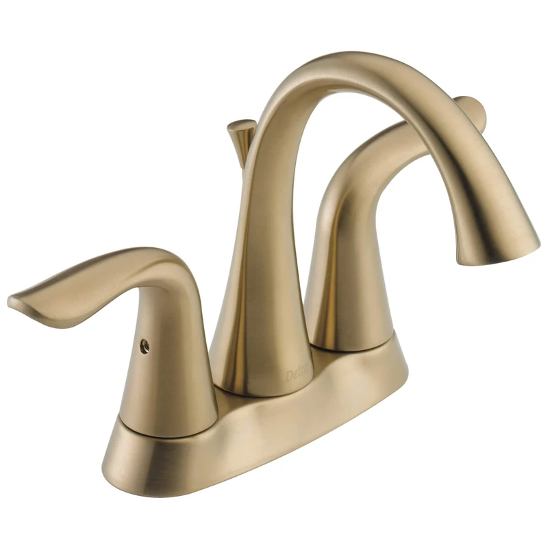 Delta 2538-CZMPU-DST Lahara Two Handle Centerset Bathroom Faucet, Champagne Bronze