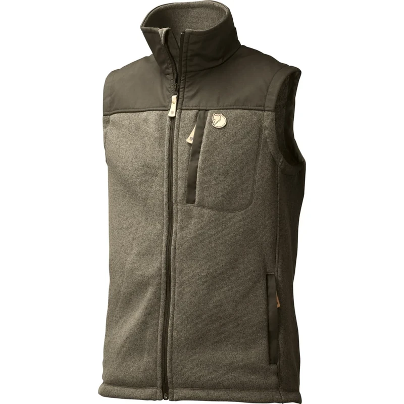 Fjallraven Men's Buck Fleece Vest M Sweatshirt, Green, XL