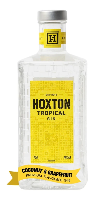 Hoxton Tropical Gin | 70cl | 40% ABV | Coconut, Grapefruit & Juniper Premium Flavoured Gin | Filtered Through Coconut Shells