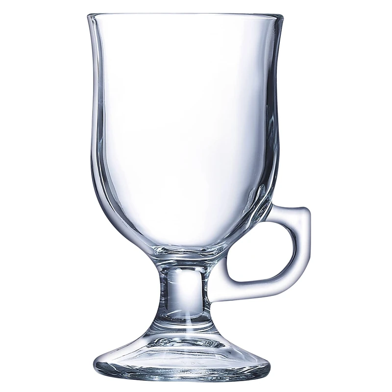 Arcoroc ARC 37684 Irish Coffee Glass with Handle, 240 ml, Glass, Transparent, Pack of 6