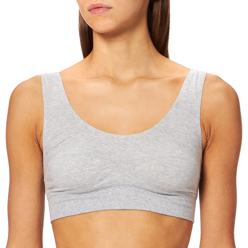 Calida Women's Bustier Elastic , Grey (stone mottled 096) , L