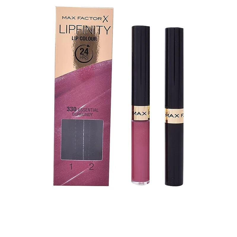 Max Factor Lipfinity Long-Lasting Two Step Lipstick - 330 Essential Burgundy, 4.2g