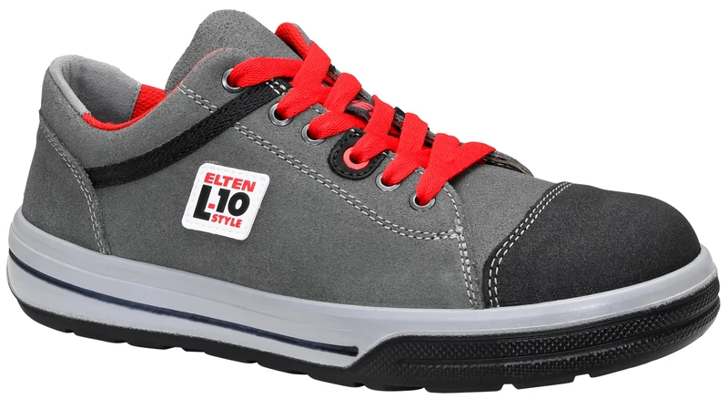 Elten El-722071_43 Safety Shoes, Grey-Red, 43 Size 722071-43 - Image 1