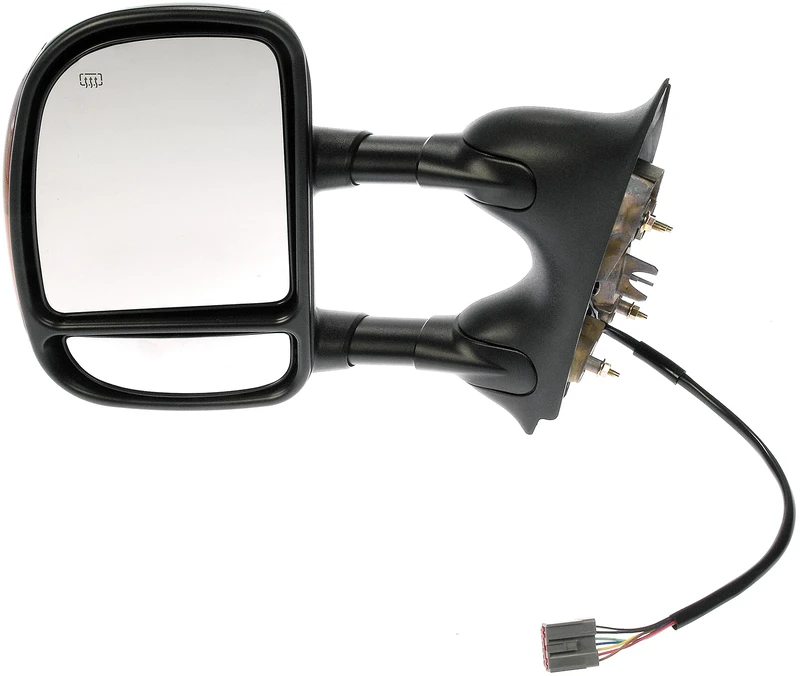 Dorman 955-1128 Driver Side Power Door Mirror - Heated/Folding with Signal for Select Ford Models, Black