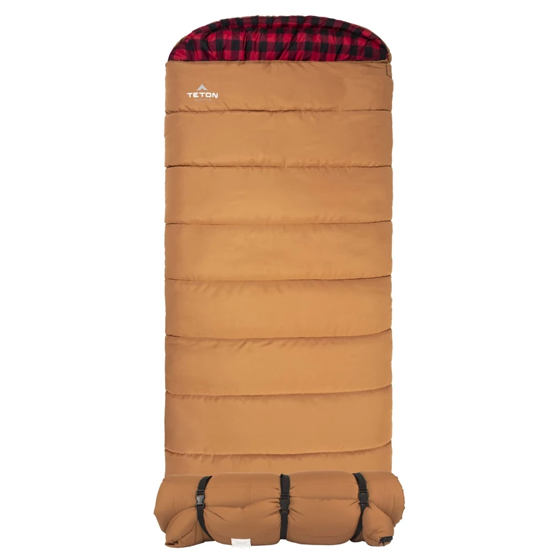 TETON Sports Deer Hunter, 0 Degree Sleeping Bag for Adults. Big, Warm, and Comfortable Camping Sleeping Bag, TETON Tough Canvas Shell for Camping, Hunting, and Cold Weather