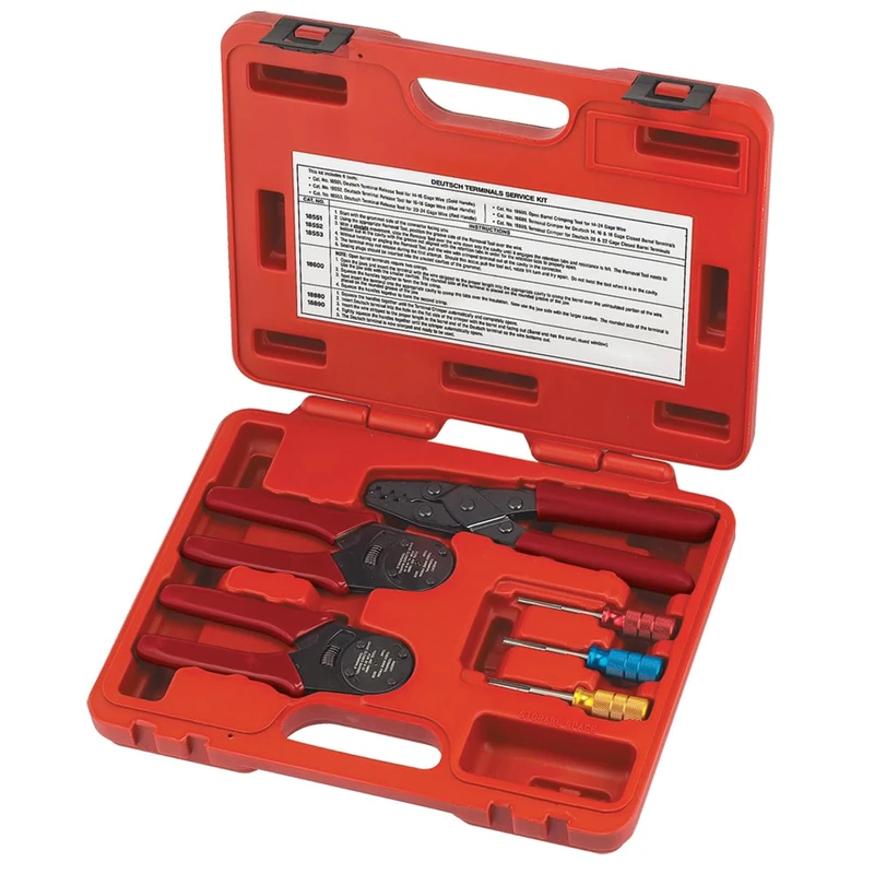 Tool Aid S&G 18650 Red Crimping Tool Kit with Storage Case