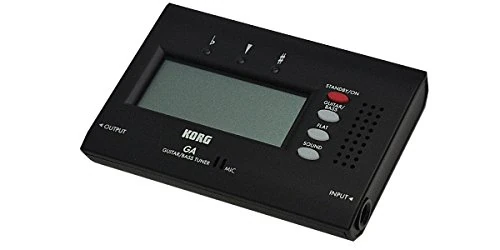 AFINADOR GUITARRA - Korg (GA.40) Guitarra y Bajo (Digital de Aguja) Tono de Referencia (Rango 5 Octavas