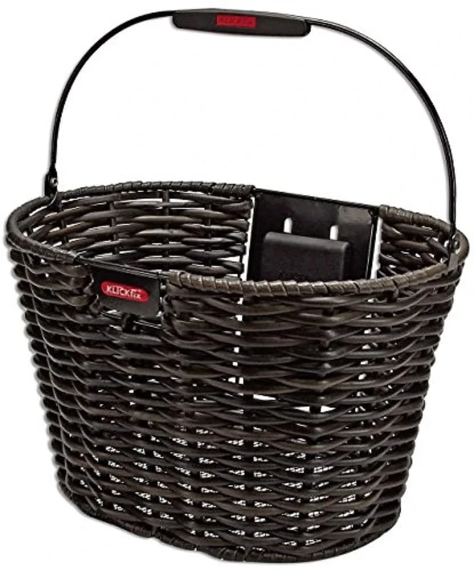 KLICKfix Structura Oval Front Basket - Black