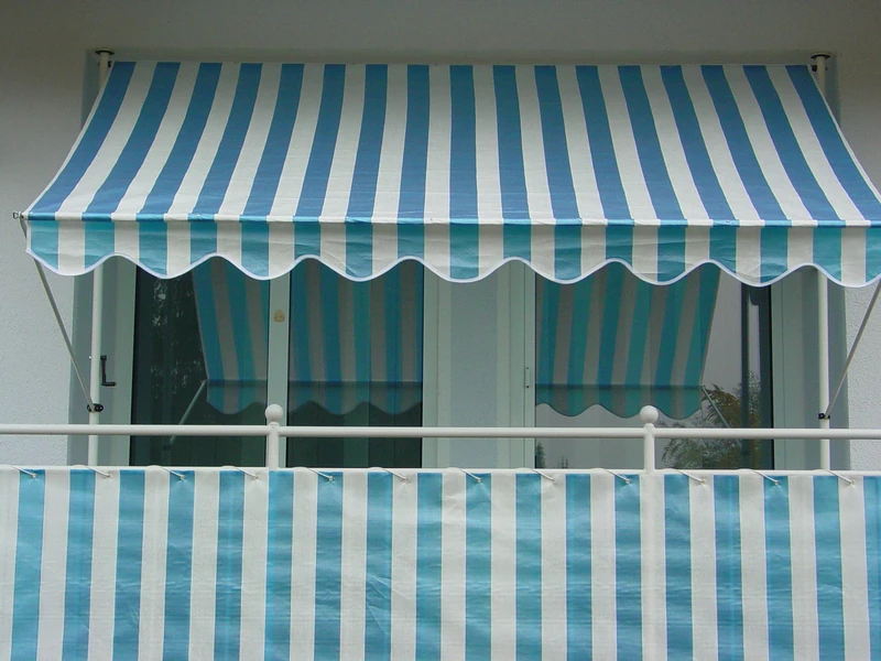 Angerer Clamp Awning Blue-White, 250 cm