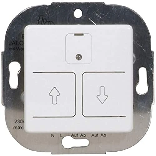 Opus 512.617.37 El.Rolll.SCH.Weekly car. PW with Cover 230 V, max. 750 VA, Polar White