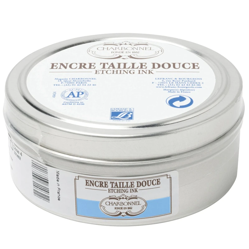 Lefranc and Bourgeois Charbonnel etching ink, ocean blue, 200ml Topf - Kupferdruckfarbe